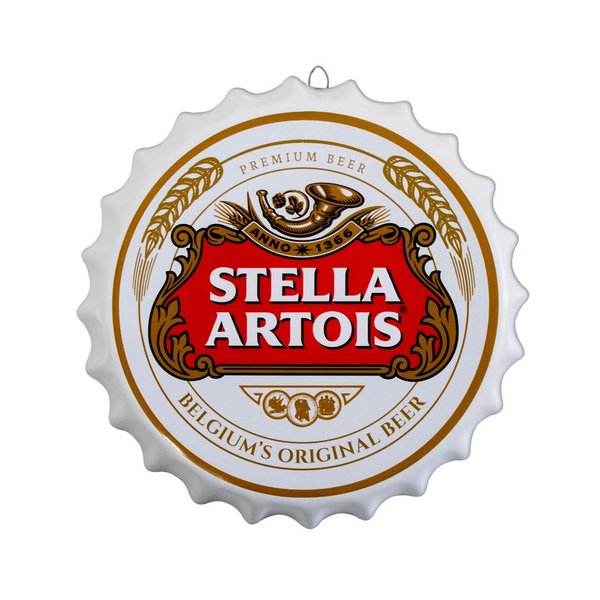 Placa Tampa de Garrafa Decorativa 35 cm Stella