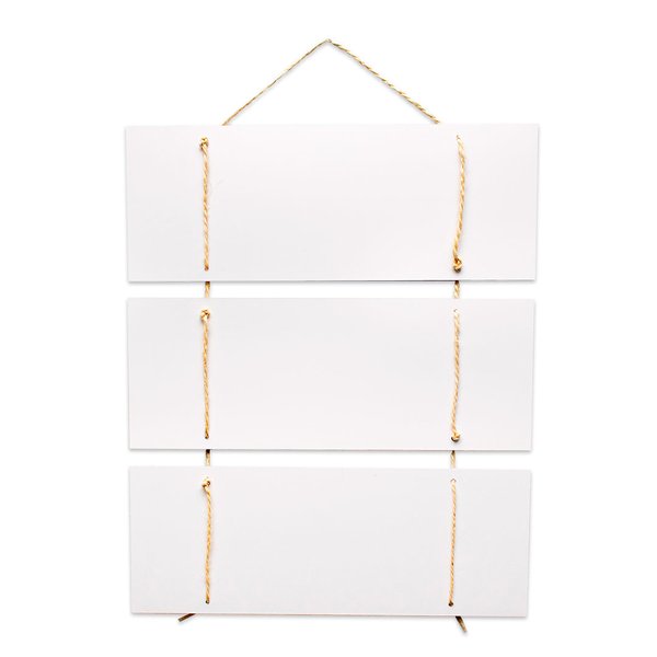Placa Decorativa Frase Melhores Coisas Com Corda 70x40 Cm