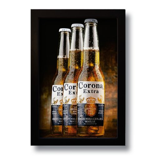 Quadro Decorativo Cerveja Corona  33x43 cm
