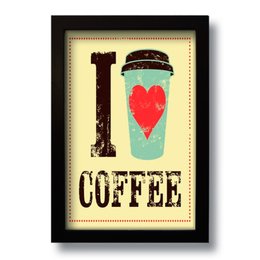 Imagem de Quadro Decorativo Café I Love Coffee Cozinha  33x43 cm