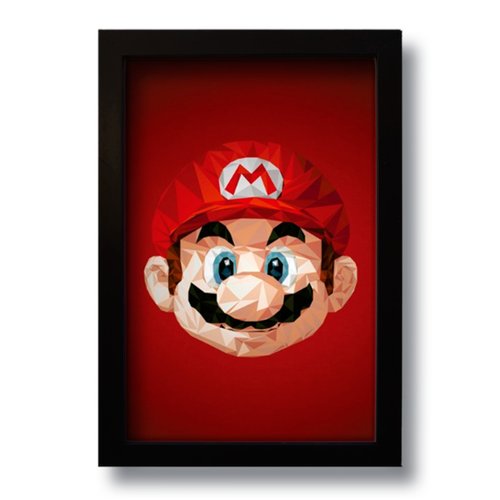 Quadro Decorativo Mario Geek  33x43 cm