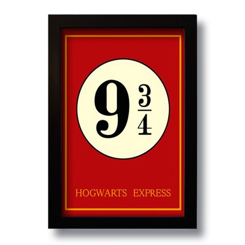 Quadro Decorativo Harry Potter Geek Platform  33x43 cm