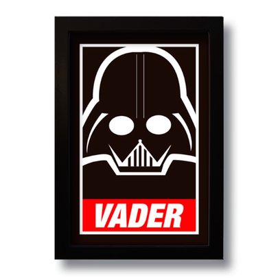 Quadro Decorativo Darth Vader Star Wars  33x43 cm