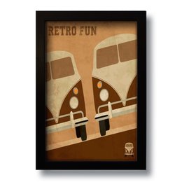 Imagem de Quadro Decorativo Kombi Vintage  33x43 cm