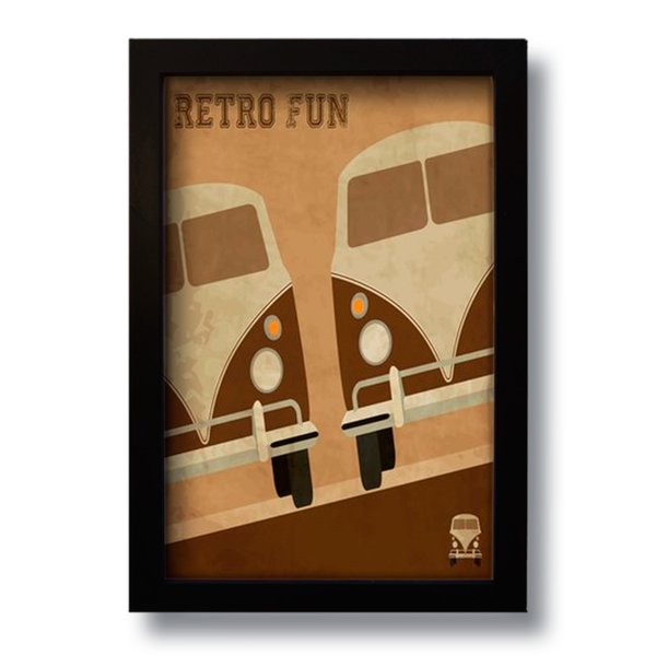 Quadro Decorativo Kombi Vintage  33x43 cm