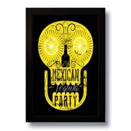 Imagem de Quadro Decorativo Caveira Tequila Vintage  33x43 cm