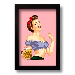 Imagem de Quadro Decorativo Pin Up Vintage  33x43 cm