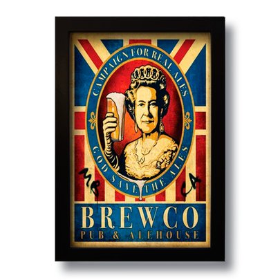 Quadro Decorativo Cerveja Brewco Vintage  33x43 cm