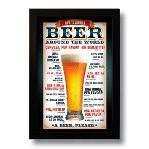 Imagem de Quadro Decorativo Bebida Around The World  33x43 cm