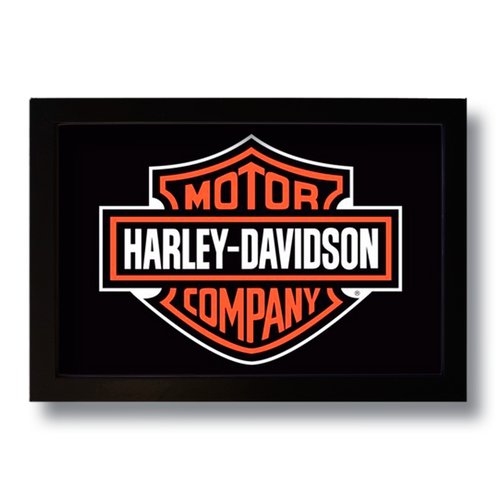 Quadro Decorativo Vintage Harley Davidson  33x43 cm