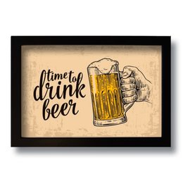 Imagem de Quadro Decorativo Vintage Drink Beer  33x43 cm