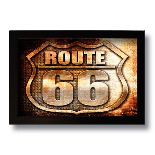 Quadro Decorativo Vintage Route 66  33x43 cm