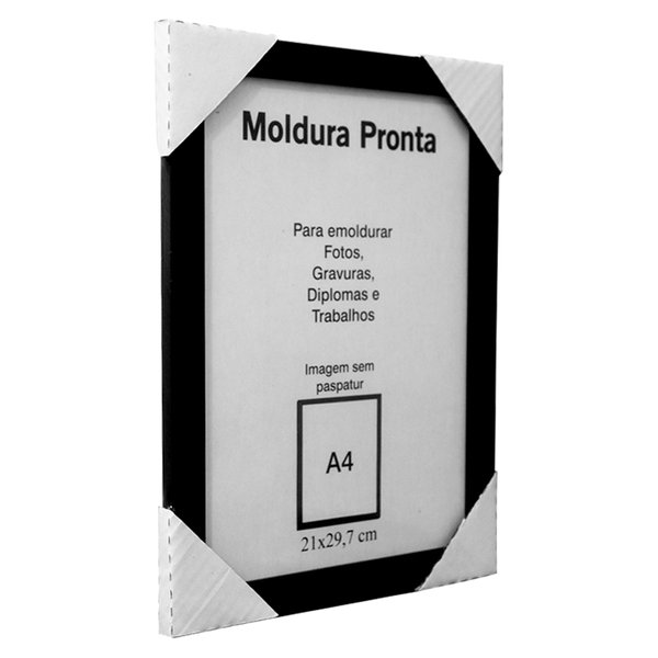 Moldura Quadro A4 21x30cm Certificado Diploma Com Vidro