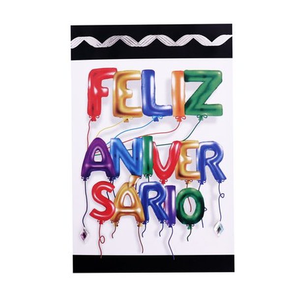 Cartão Dedicatória de Feliz Aniversário