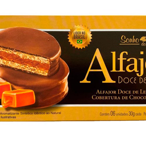 Alfajor Doce de Leite Sabor Limão Siciliano c/6 Unid. - Sonho do Cacau -  Alfajor - Magazine Luiza