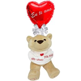 Imagem de Balão Eu Te Amo e Urso 