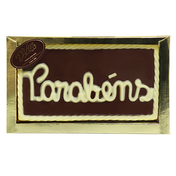 Placa de Chocolate Parabéns