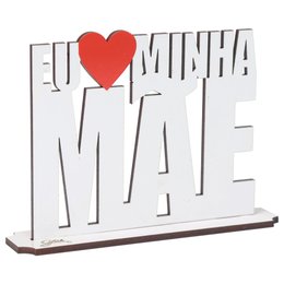 Imagem de Placa Eu Amo Minha Mãe 20X14