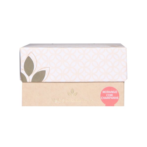 Mini Vela Aromática Morango com Champanhe 4 Unidades