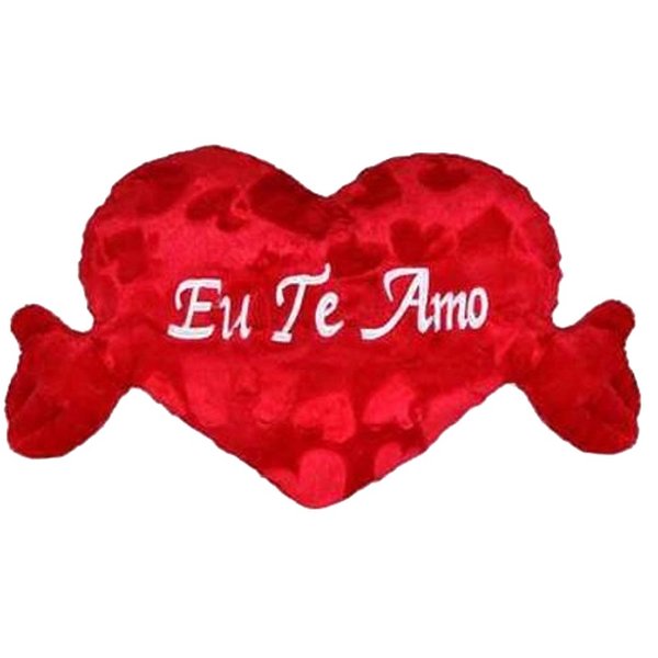 Almofada Coração Eu te Amo 30cm