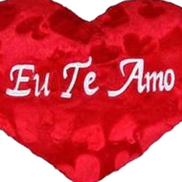 Almofada Coração Eu te Amo 30cm