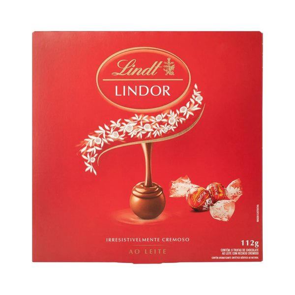 Caixa de Presente Lindor Lindt ao Leite 112g