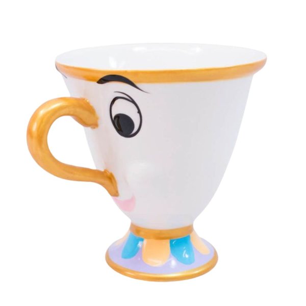 Xícara Bela e a Fera Formato Chip 200ml Disney