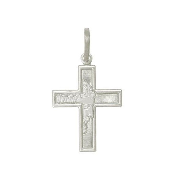 Pingente de Prata 925 Masculino Crucifixo Cristo