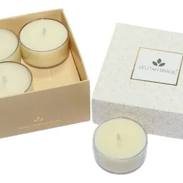 Mini Vela Aromática Premium Herbal Fresco com 4 Unidades
