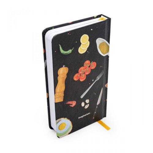Caderno avaliacoes gastronomicas na mesa
