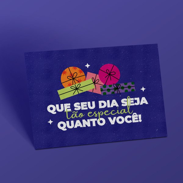 Cartão que seu dia seja tão Especial