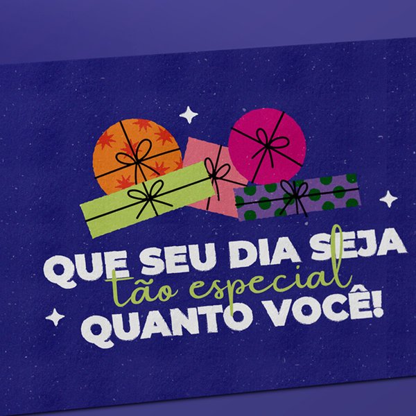 Cartão que seu dia seja tão Especial