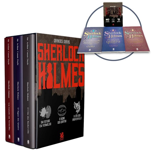 Box 3 Livros - Grandes Obras Sherlock Holmes
