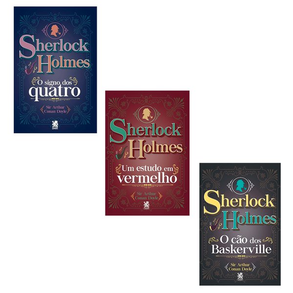 Box 3 Livros - Grandes Obras Sherlock Holmes