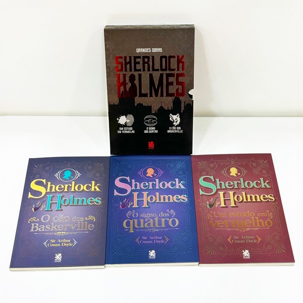 Box 3 Livros - Grandes Obras Sherlock Holmes