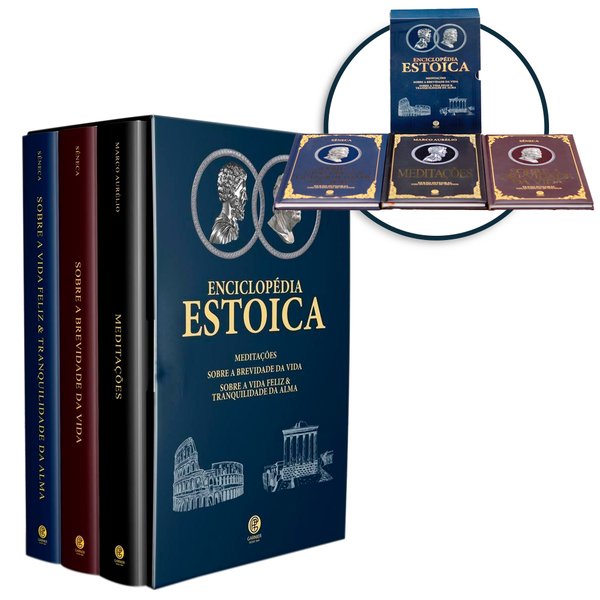 Box 3 Livros Estoicismo - Enciclopédia Estoica