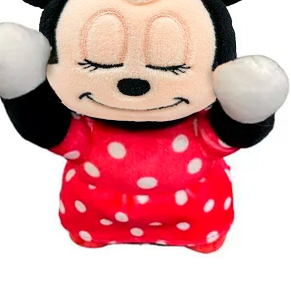 Pelúcia Minnie Dormindo Clip On 12cm - Disney