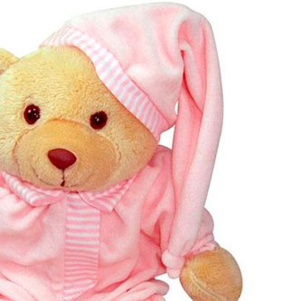 Urso Dorminhoco Rosa