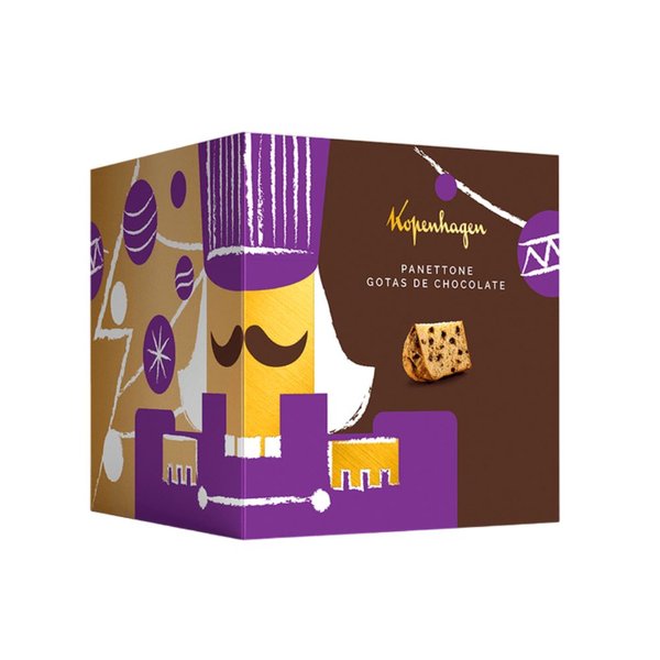 Panettone com Gotas de Chocolate Kopenhagen 550g