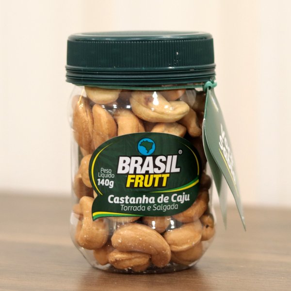 Castanha de Caju Torrada e Salgada Brasil Frutt Pote 140g