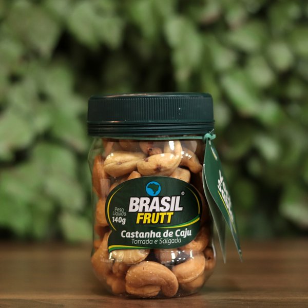 Castanha de Caju Torrada e Salgada Brasil Frutt Pote 140g