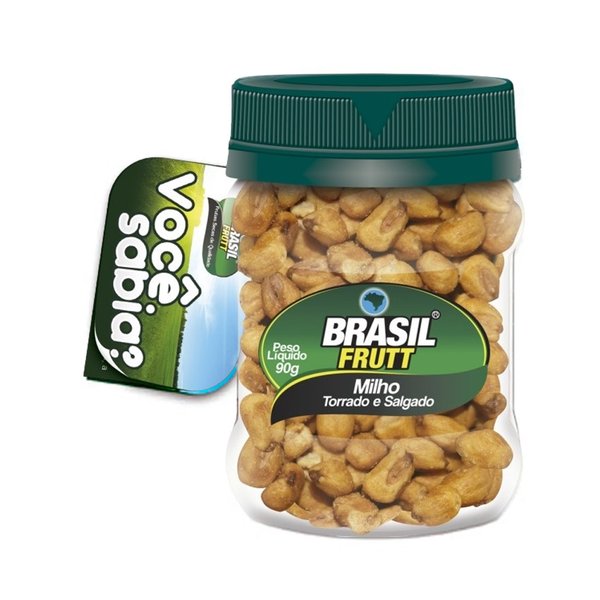 Milho Torrado e Salgado Brasil Frutt Pote 90g