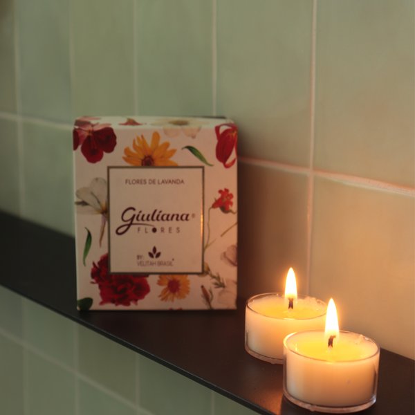 Vela Aromática  C/4 Mini Velas - Linha Encontro Floral Giuliana Flores