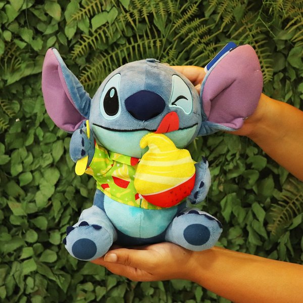 Pelúcia Stitch Attacks Snacks Sorvete de Abacaxi 25cm Disney