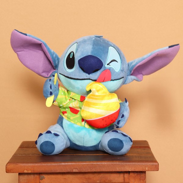 Pelúcia Stitch Attacks Snacks Sorvete de Abacaxi 25cm Disney
