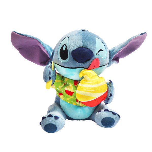 Pelúcia Stitch Attacks Snacks Sorvete de Abacaxi 25cm Disney