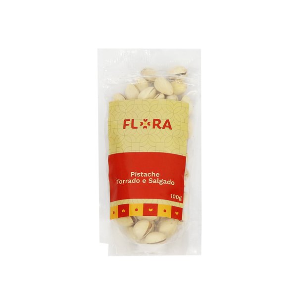 Pistache Com Casca Torrado E Salgado Flora 100g
