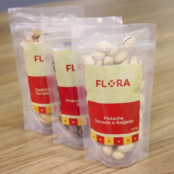 Pistache Com Casca Torrado E Salgado Flora 100g