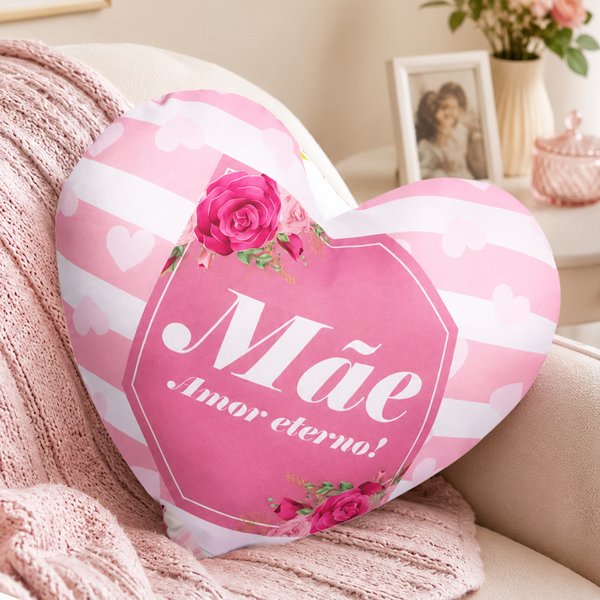 Almofada Coracao Mae Amor Eterno