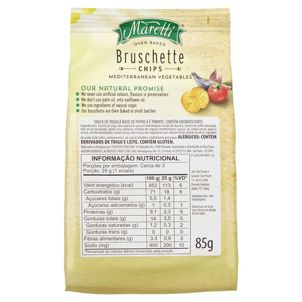 Bruschetta Bul Mediterranean Vegetables 85g - Maretti